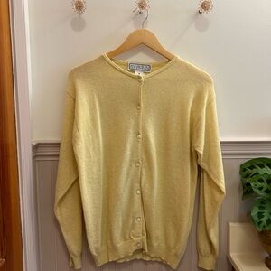 Vintage Italian Lambswool Sweater-Butter Yellow
